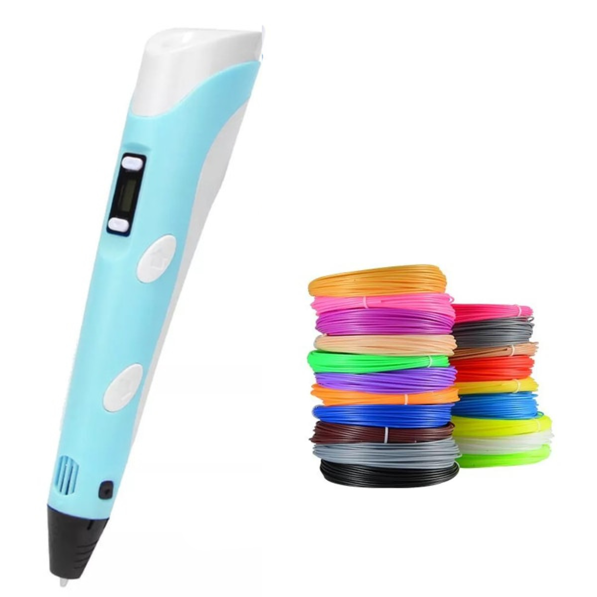 3D Pen med Justerbar Hastighed og Temperaturkontrol