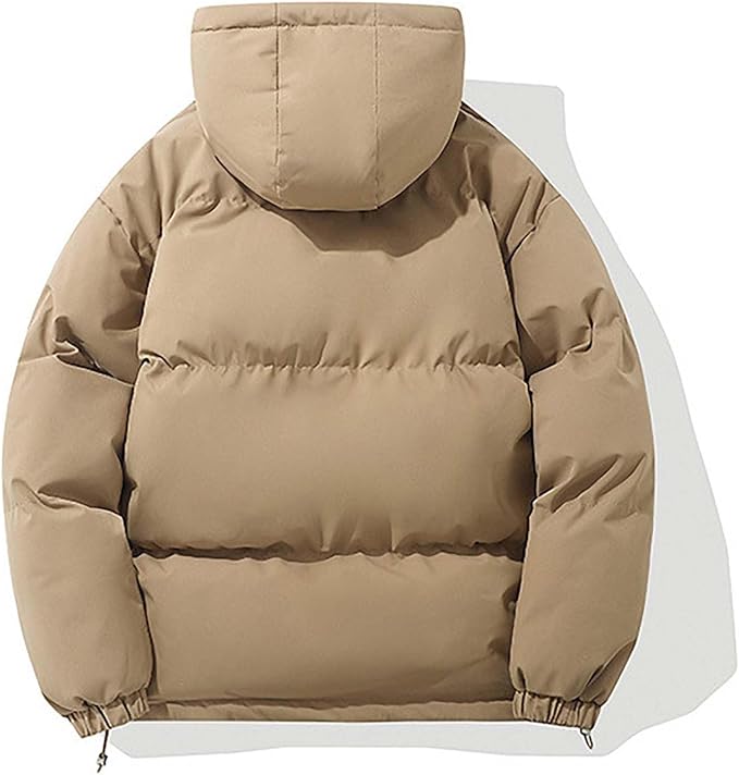Dame Varm Vinterjakke med Hætte og Klassisk Design