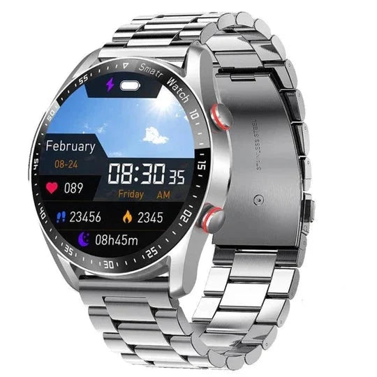 Herre Smartwatch med Bluetooth-opkald og 1,45 Tommer Skærm