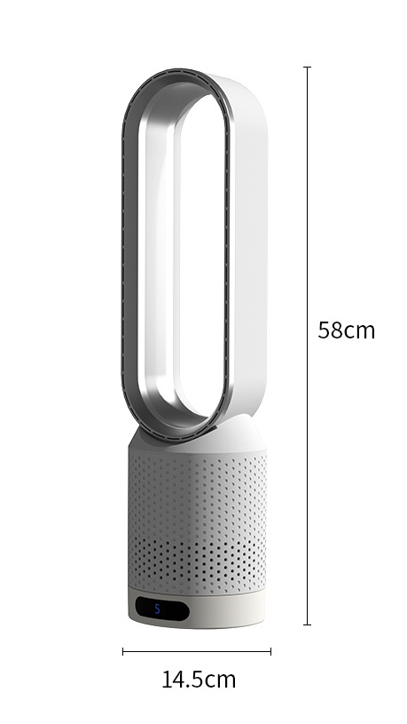 3-i-1 Luftkøler med UV-lys, Ionisator og HEPA-filter