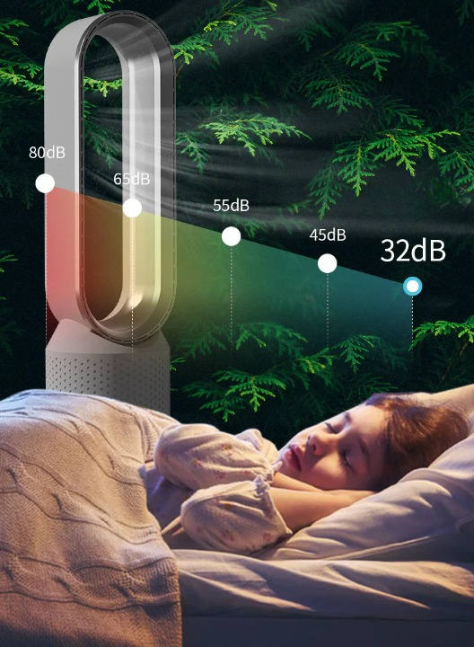 3-i-1 Luftkøler med UV-lys, Ionisator og HEPA-filter