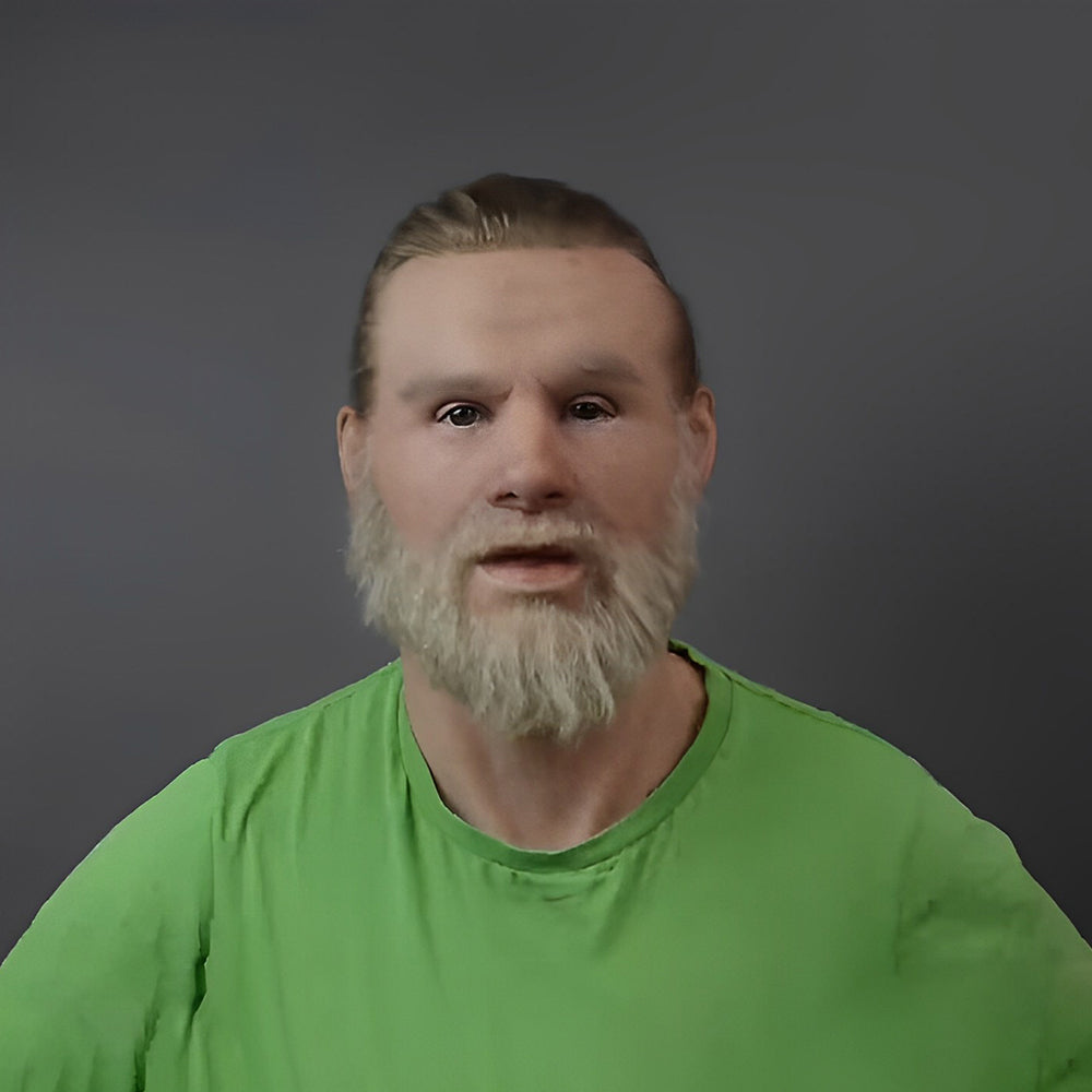 Unisex Realistisk Latexmaske med Bevægelig Mund til Cosplay