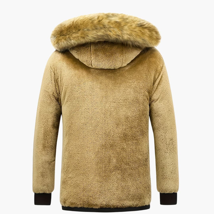 Colin - Varm hettegenser med glidelås i fleece for menn
