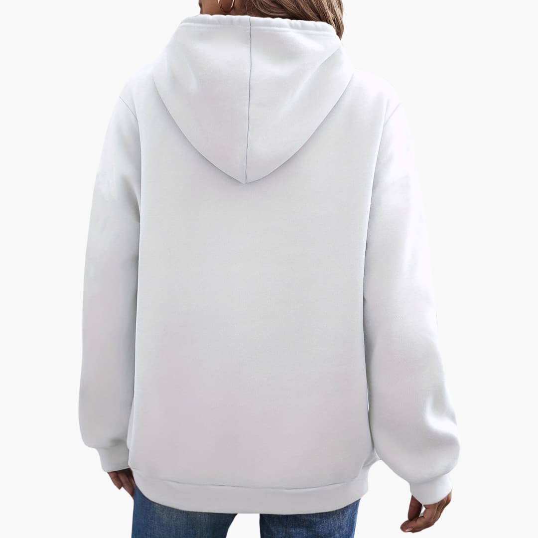 Caroline - Stilig Smile Graphic Hoodie for kvinner