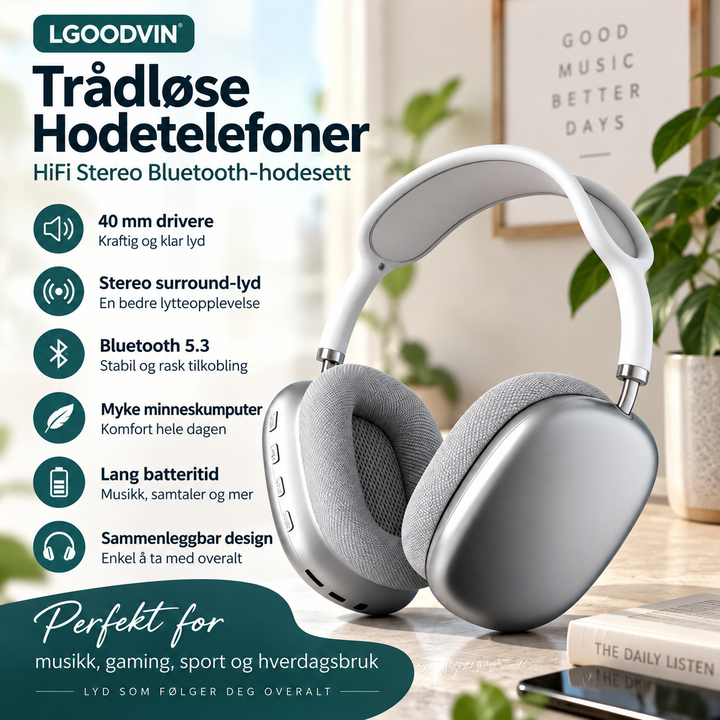 Hodetelefoner - Støyreduserende | Komfort &amp; Stil