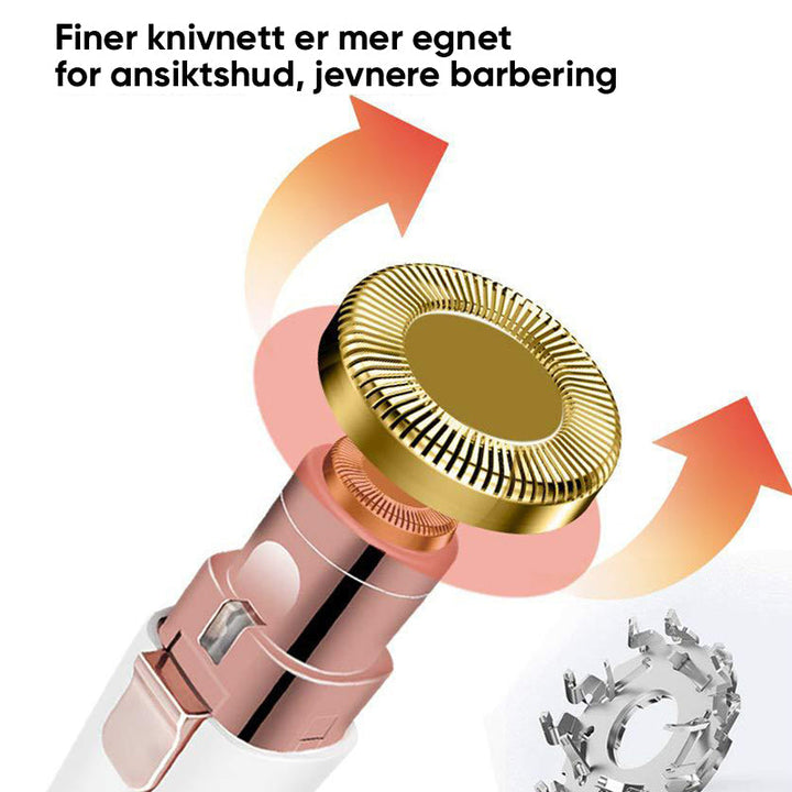 2-i-1 Elektrisk Øyenbrynstrimmer - Presis og Smertefri