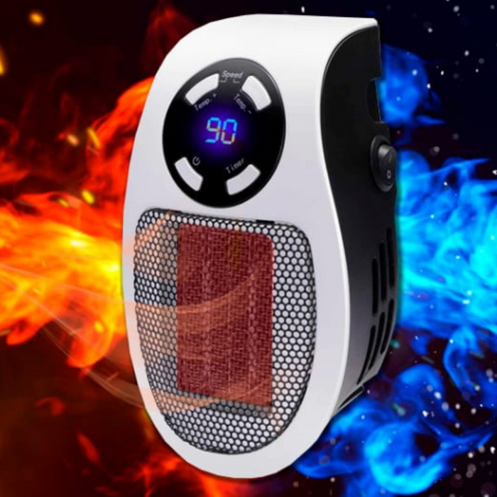 Mini calefactor eléctrico portátil de enchufe para uso personal y espacios