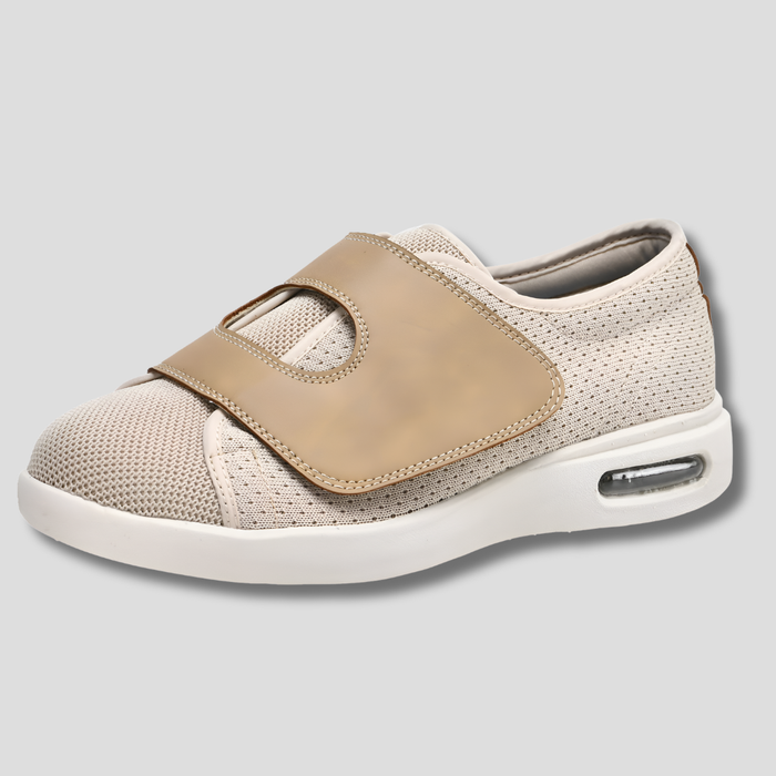 Chaussures à scratch pour pieds gonflés avec semelle à coussin d’air