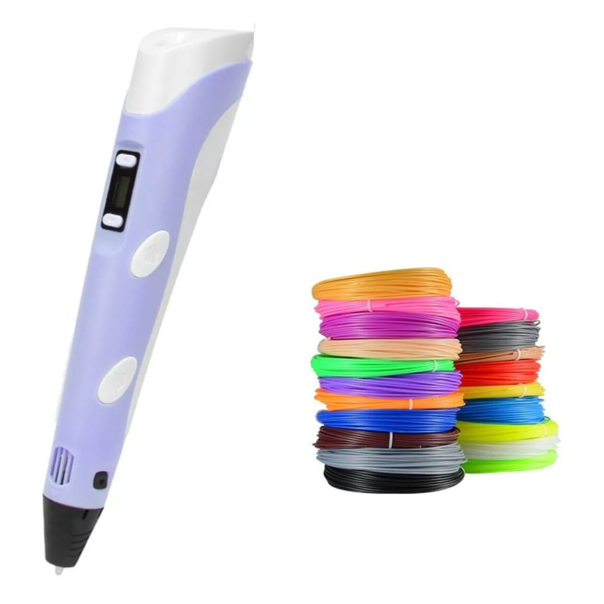 3D Pen med Justerbar Hastighed og Temperaturkontrol