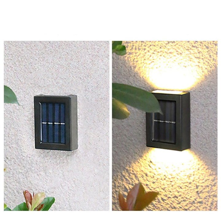Solcelledrevet Vegglampe til Uteplass, 4 stk