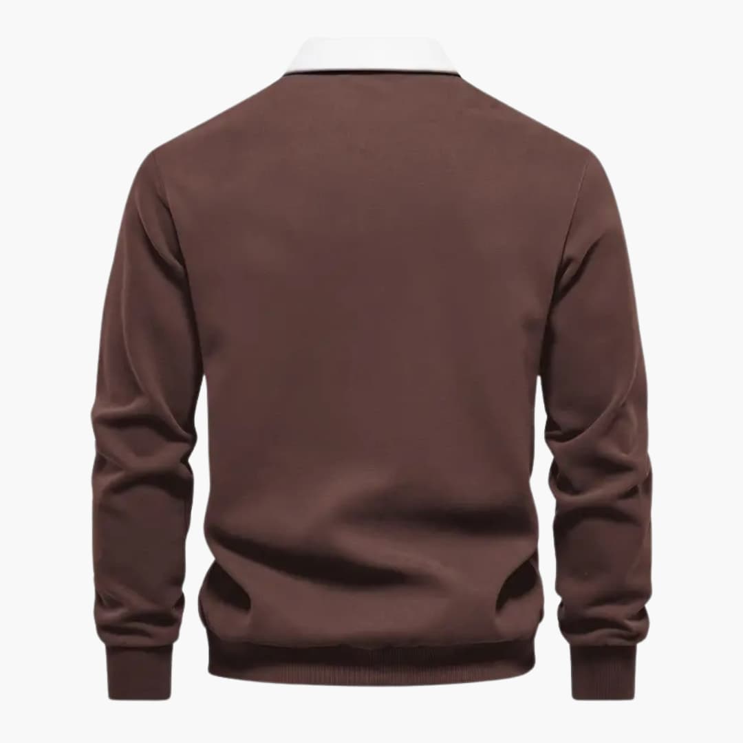 Hans - Stilig Color Block-genser for menn