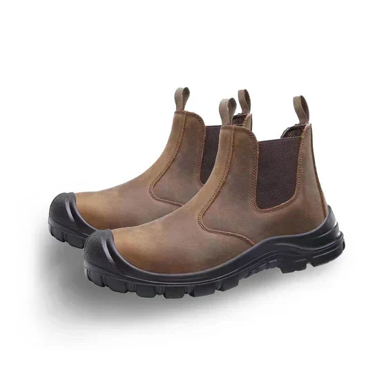 Bottes de sécurité pour homme Chelsea à enfiler avec embout en acier