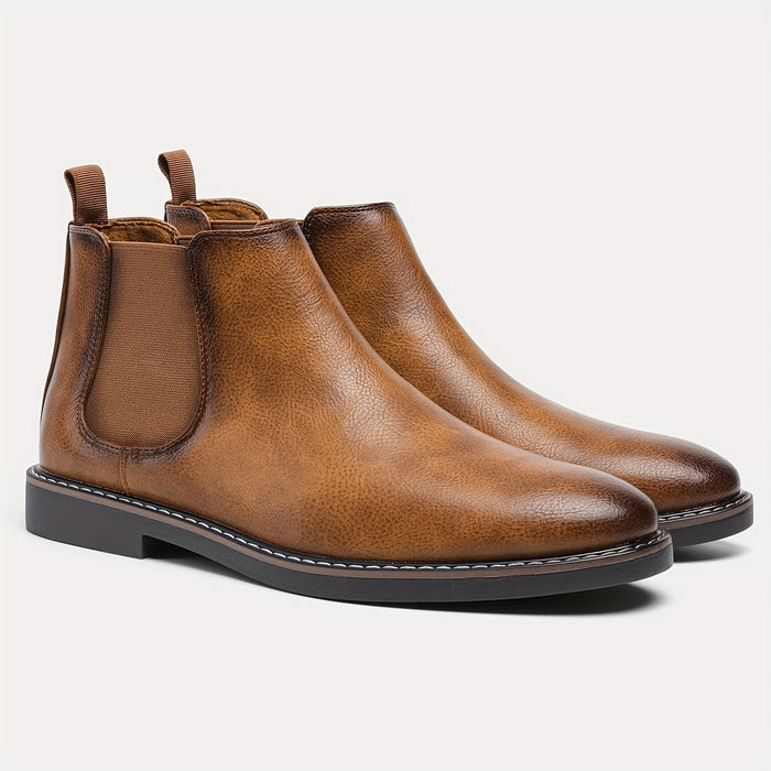 Botines Chelsea para hombre con paneles laterales elásticos