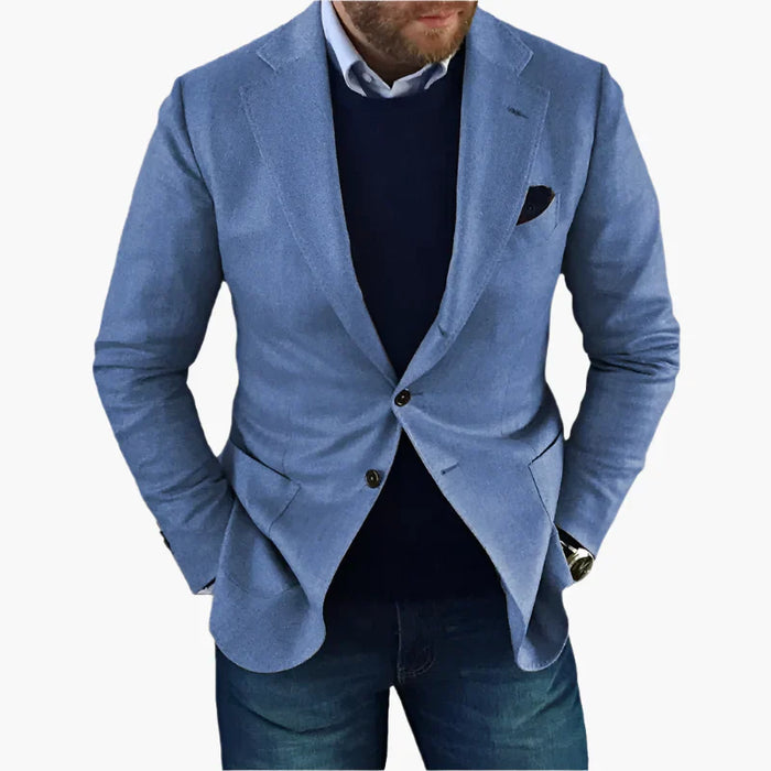 Blazer classico da uomo con maniche lunghe