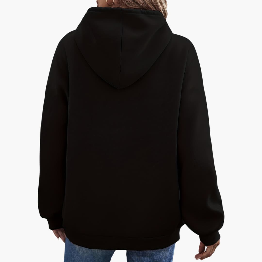 Caroline - Stilig Smile Graphic Hoodie for kvinner