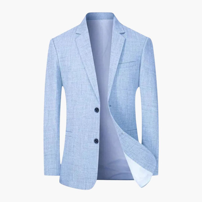 Herrblazer med slagkrage och tvåknäppning