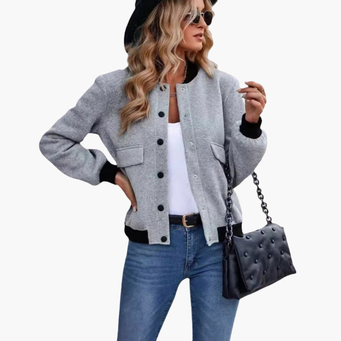 Dame Bombardier Blouson med Lommer