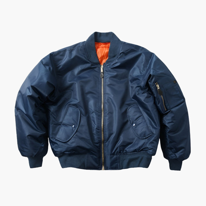 Blouson bomber unisexe à col côtelé