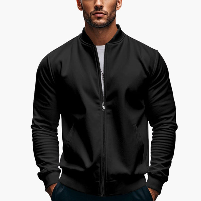 Bomber da uomo con collo alto