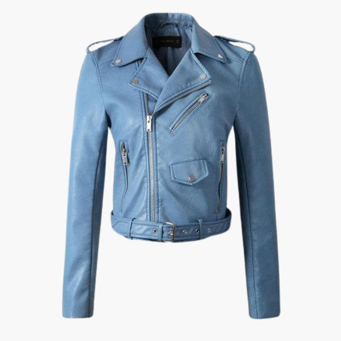 Giacca biker da donna con cerniera