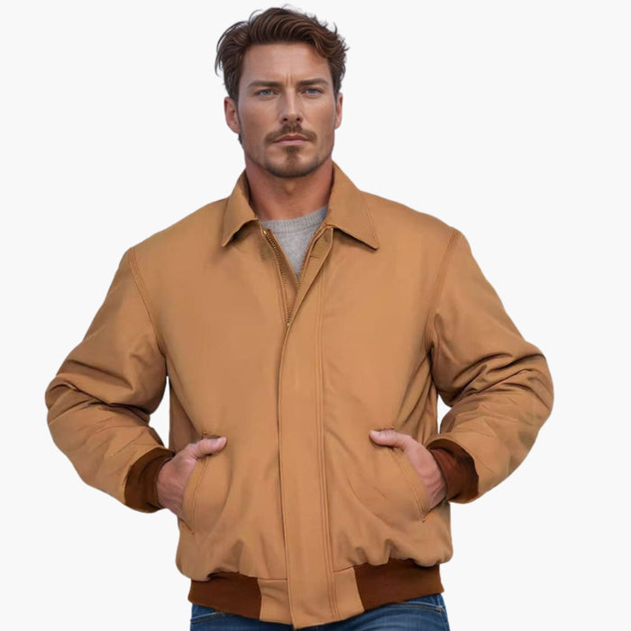 Veste aviateur homme à poignets élastiques