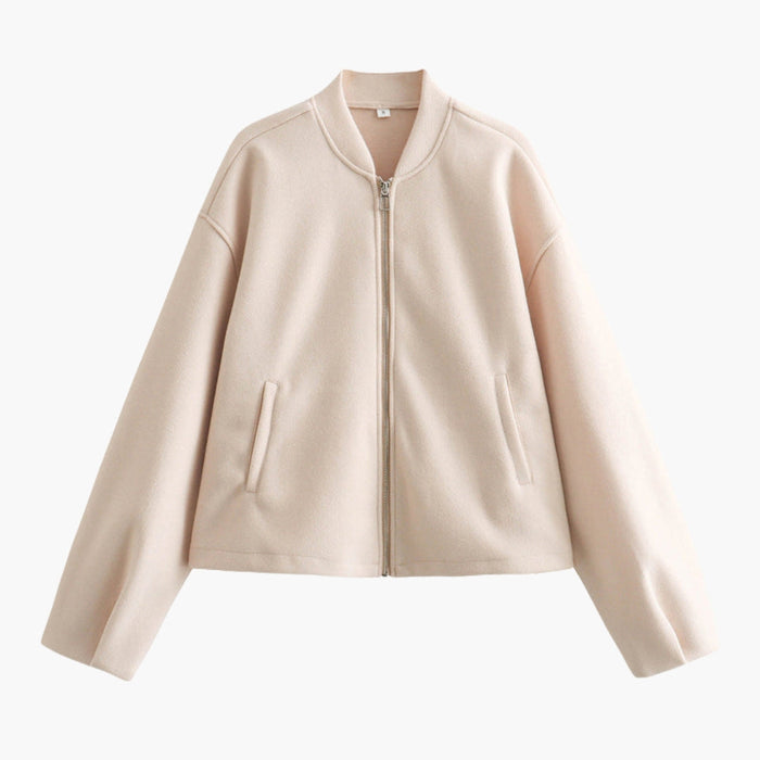 Damen-Blouson-Bomberjacke mit Seitentaschen
