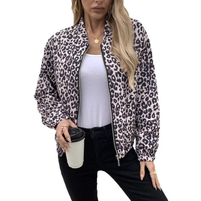 Damen-Bomberjacke mit elastischen Bündchen