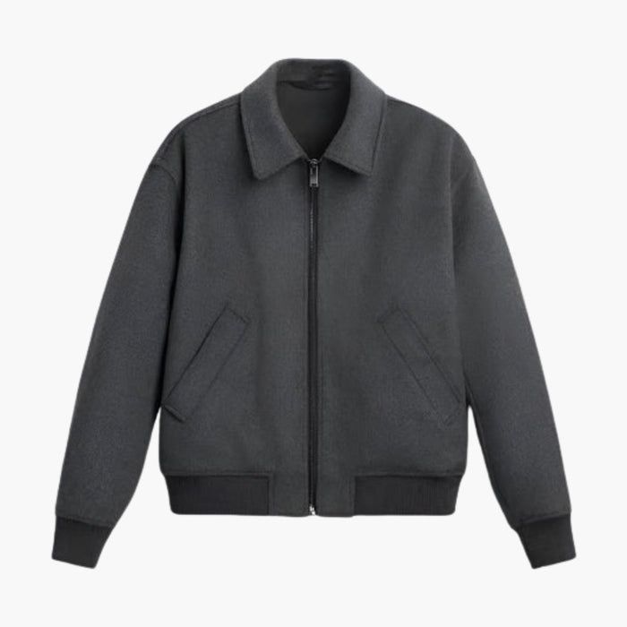 Herren-Bomberjacke mit Fleece-Oberfläche