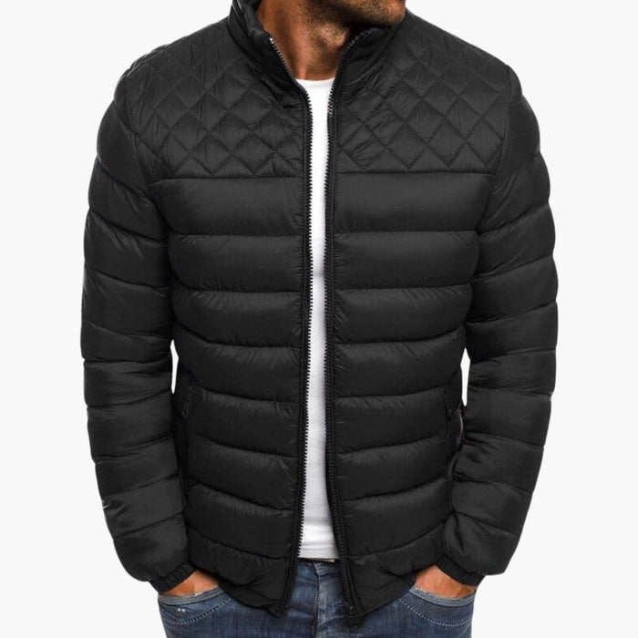 Chaqueta bomber para hombre con diseño acolchado y cremallera