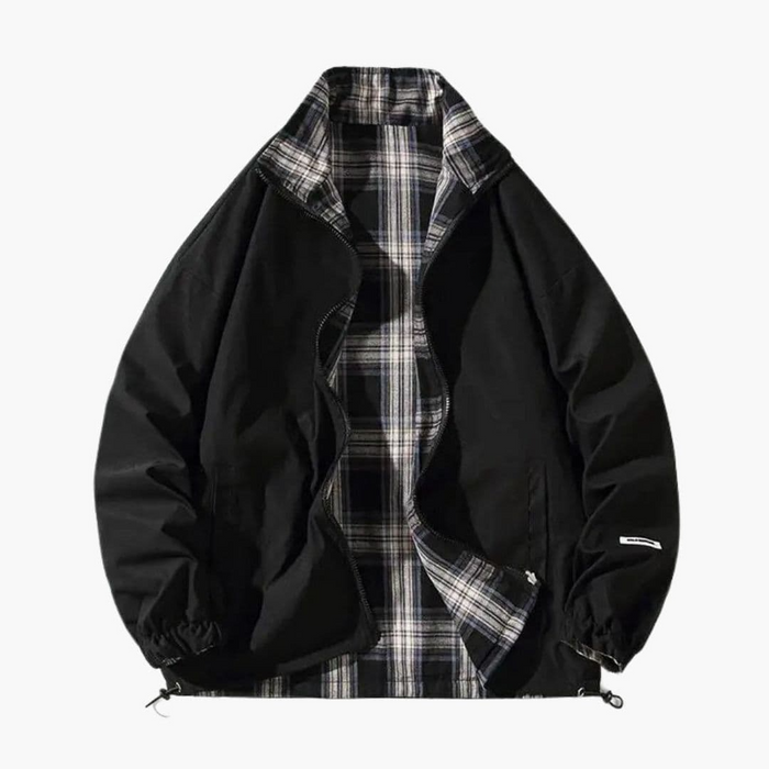 Unisex retrobomberjacka med dragkedja