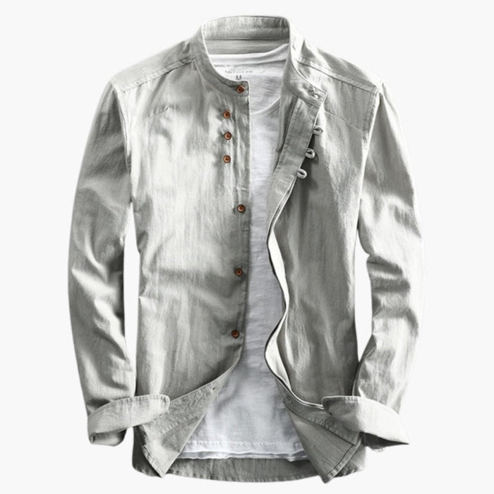 Chemise pour homme avec col montant