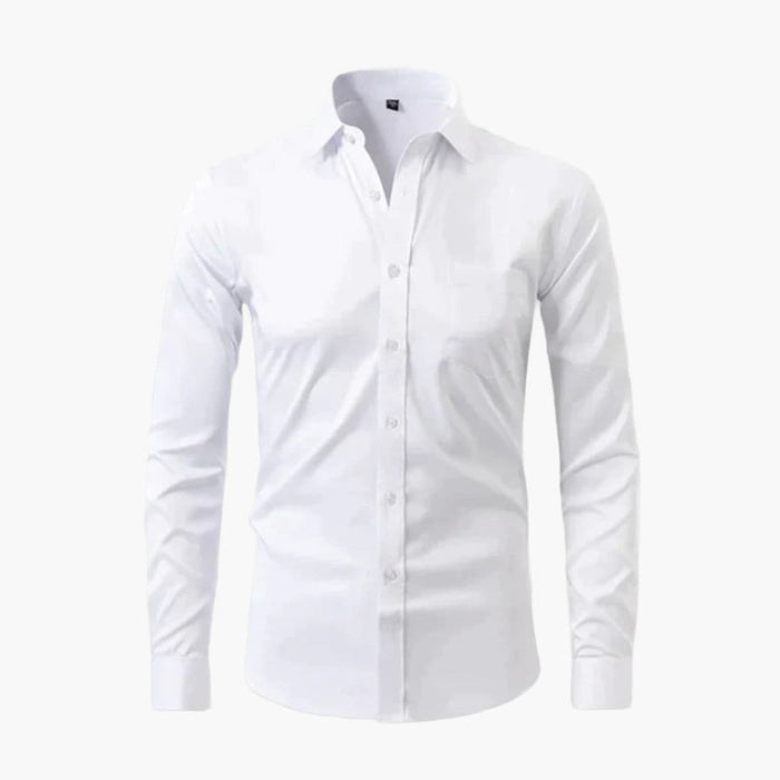 Camicia da uomo a maniche lunghe e aderente