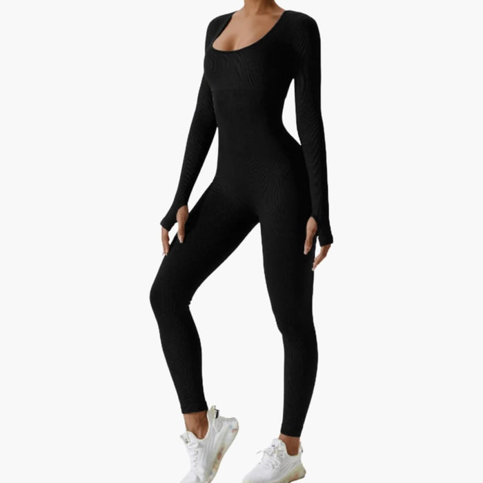 Jumpsuit da donna a maniche lunghe