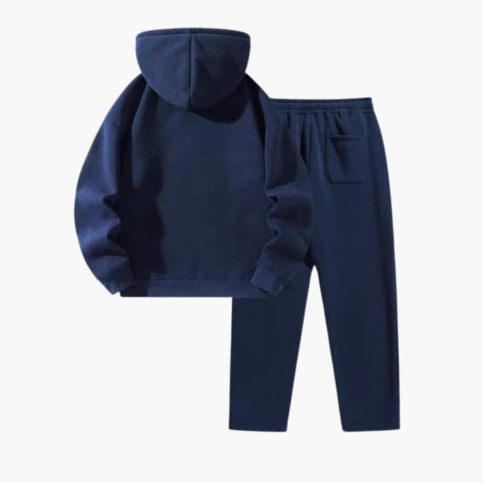 Conjunto de chándal para mujer con sudadera con capucha y cremallera y pantalones con cordón