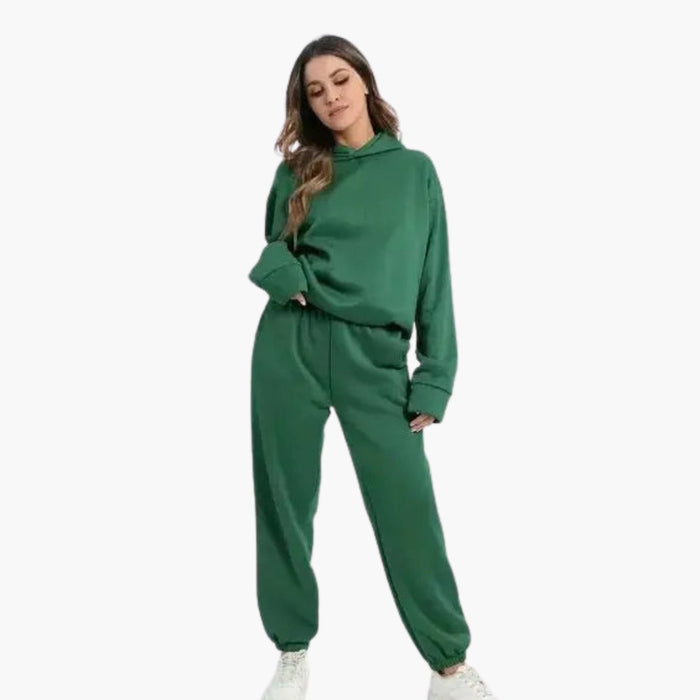 Joggedress for kvinner med hettegenser
