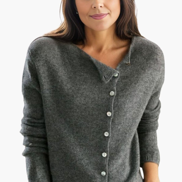 Damen-Strickweste mit langen Ärmeln
