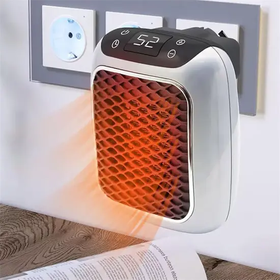 Calefactor eléctrico compacto y energéticamente eficiente con temporizador para 32,5 m² - calefacción rápida, silenciosa y segura