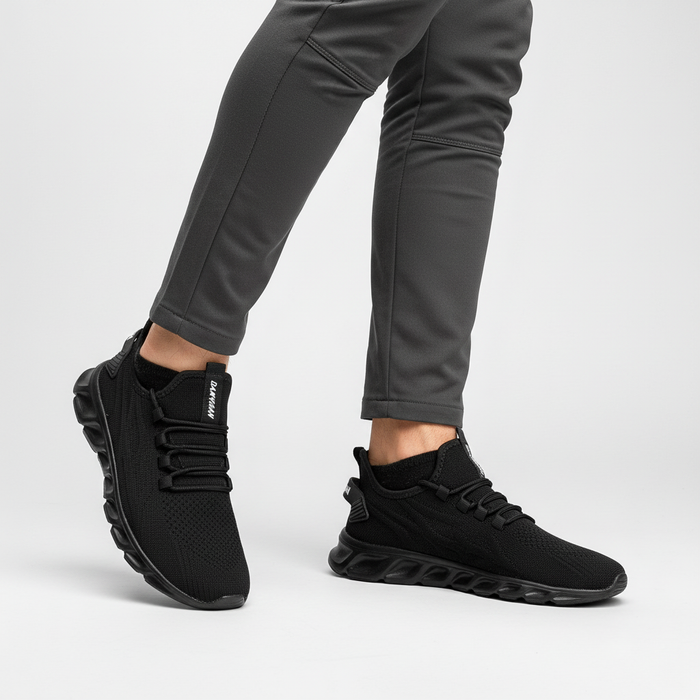 Herre Strikket Sneaker Åndbar og Let til Hverdagsbrug