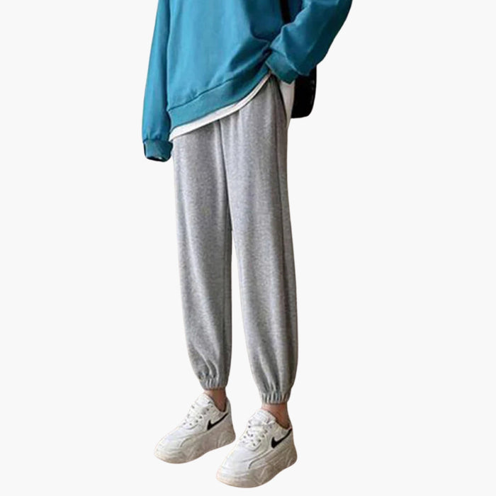 Joggebukser for kvinner med snøring i midjen