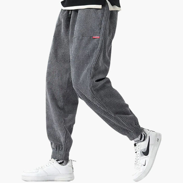 Pantaloni da jogging da uomo in velluto a coste