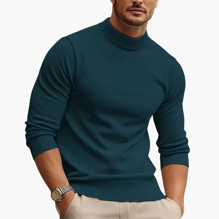 Pullover da uomo con girocollo e maniche lunghe