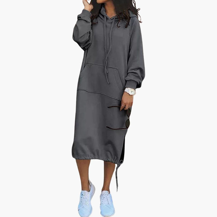 Lang Hoodie Kjole til Kvinder