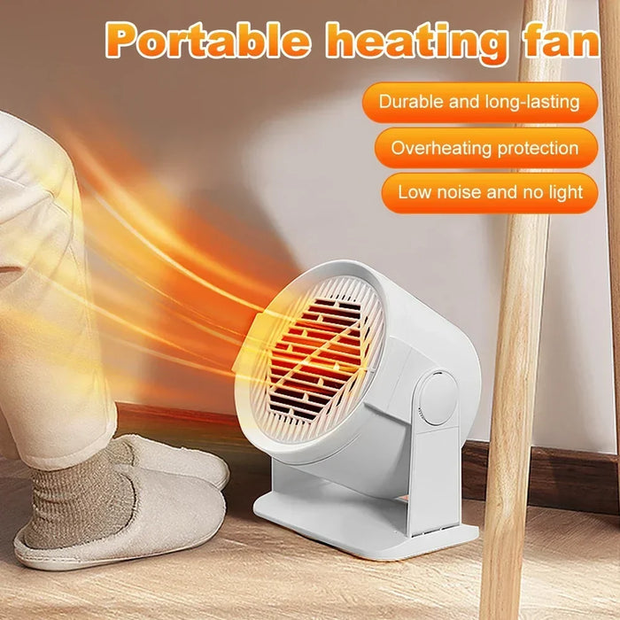 Chauffage électrique de bureau portable avec ventilateur à air chaud et chauffe-pieds pour la maison et le bureau