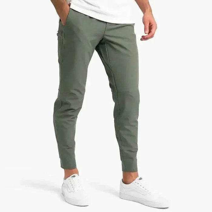 Herre Slim-Fit Bukser med Lige Ben og Manchet
