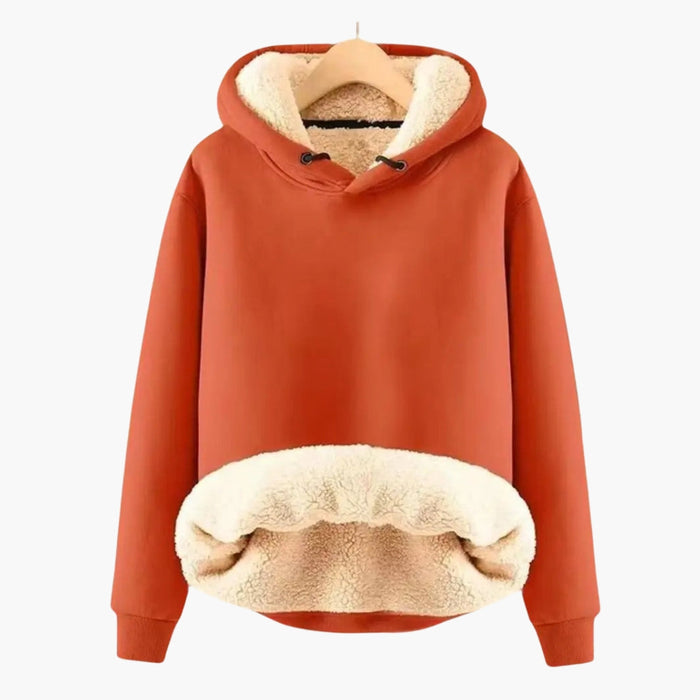 Sudadera para mujer con forro de borreguito