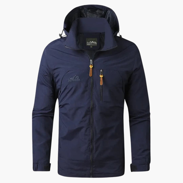 Herren-Kapuzenjacke mit Frontreißverschluss und Brusttasche