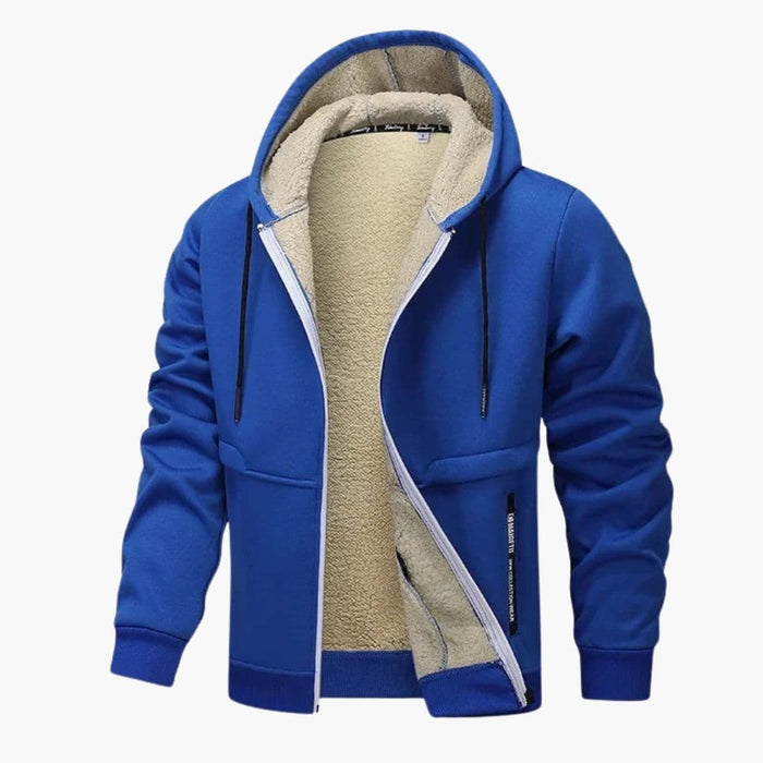 Hoodie för män med innerfoder