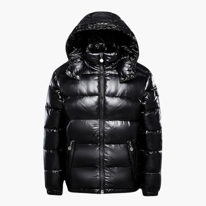 Chaqueta acolchada para hombre con bolsillos con cremallera