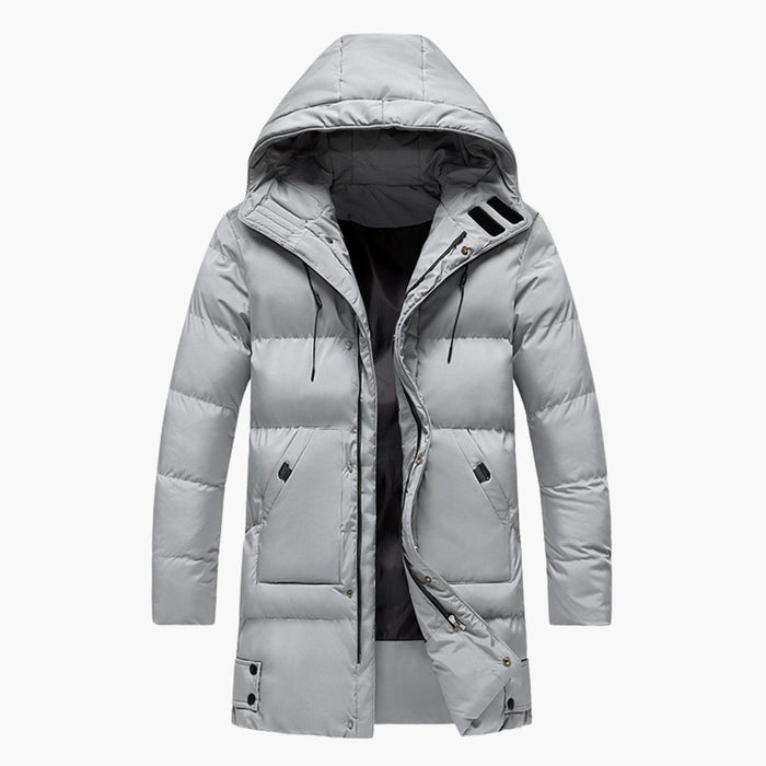Giacca parka da uomo con cappuccio