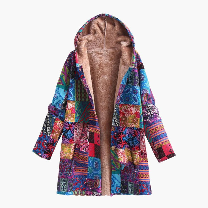 Damen-Fleecejacke mit Kapuze